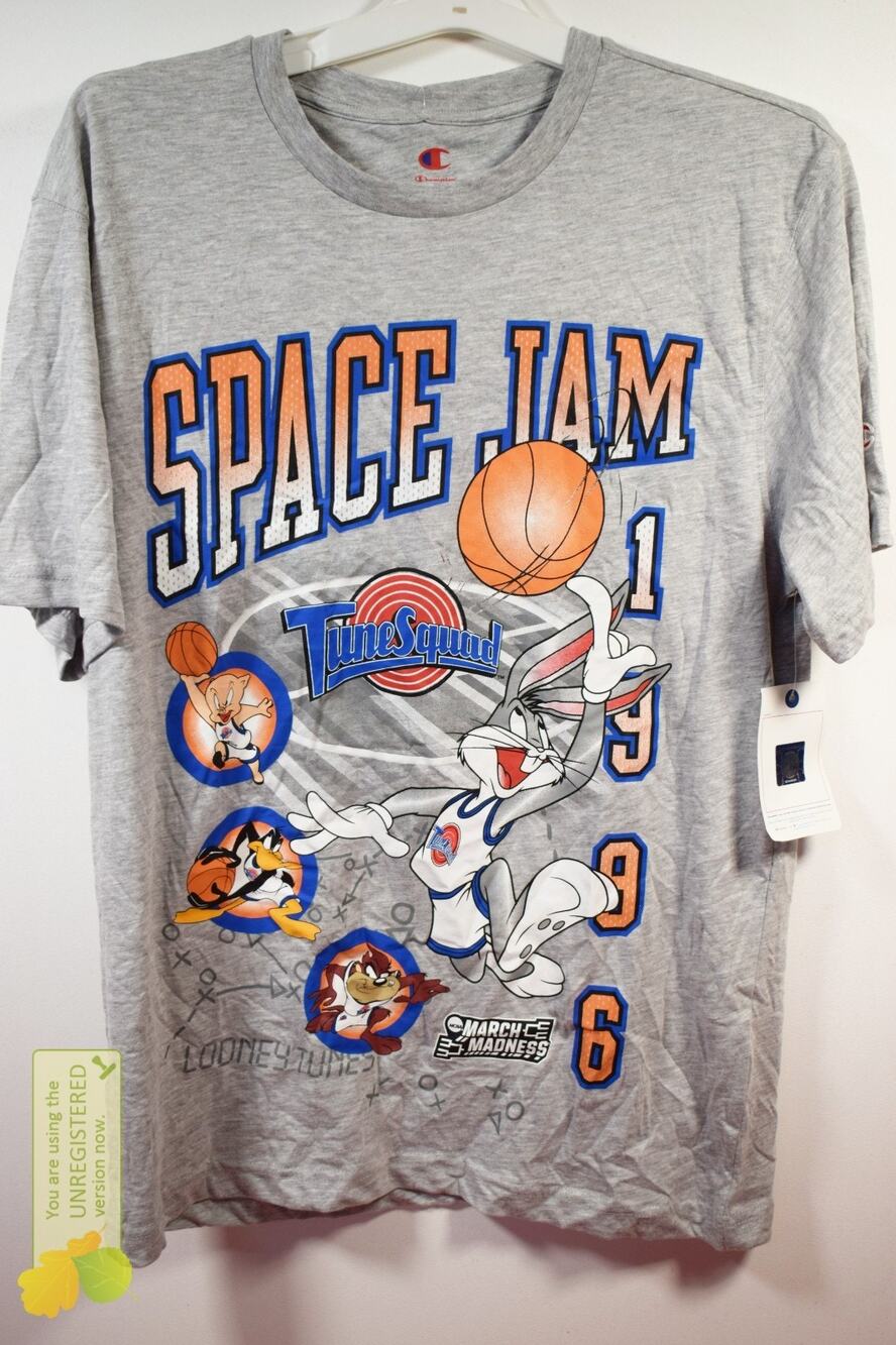 Champion Space Jam x NCAA March Madness Adult T-Shirt Medium